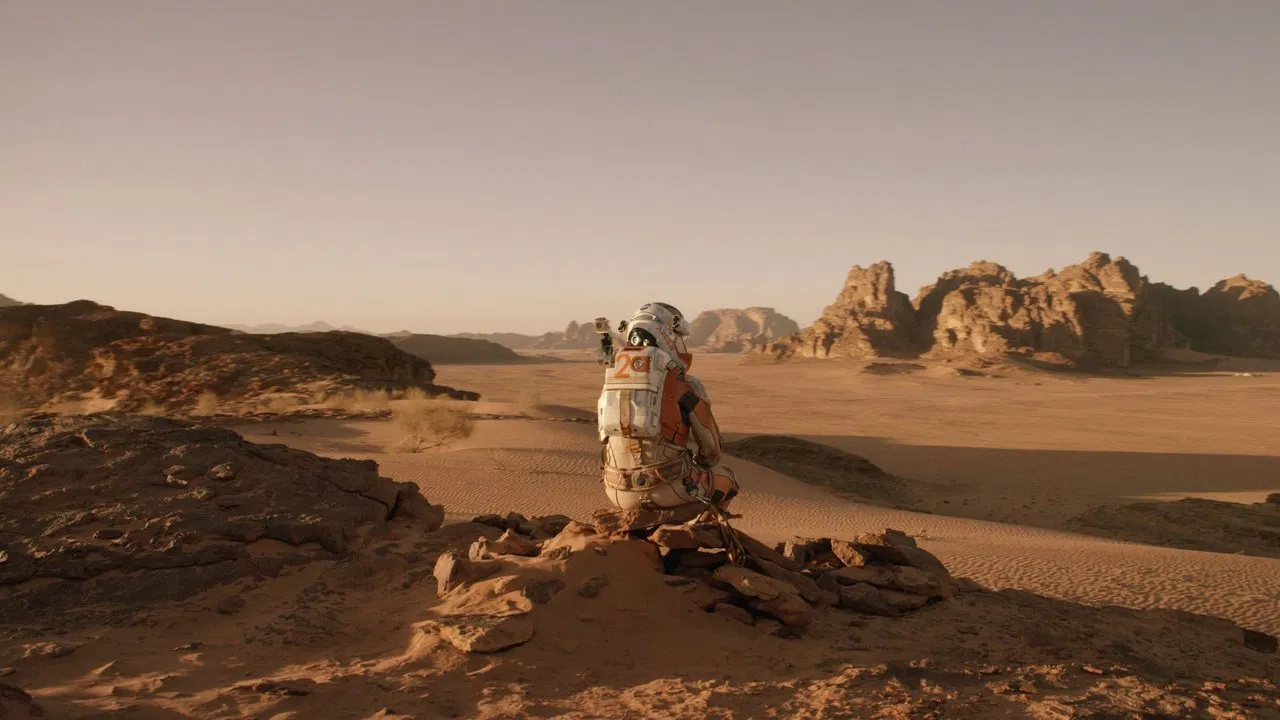 The Martian backdrop